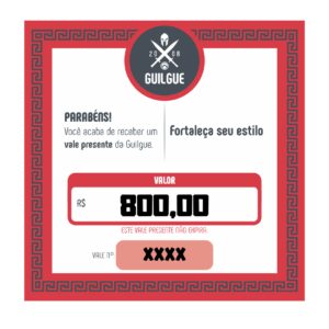VALE PRESENTE R$800