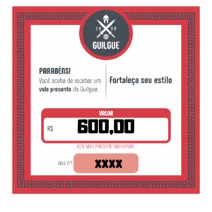 VALE PRESENTE R$600