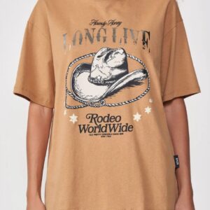 Camiseta Oversized Estampada Long Live